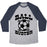 Virgin Teez  Baseball Tee Unisex Tri-Blend Baseball Tee / small / Athletic Gray / Navy BALL BUSTER (SOCCER) UNISEX TRI-BLEND BASEBALL TEE