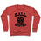 Virgin Teez  Pullover Crewneck Sweatshirt / x-small / Heathered Red BALL BUSTER (VOLLEYBALL) CREWNECK SWEATSHIRT