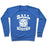 Virgin Teez  Pullover Crewneck Sweatshirt / x-small / Heathered Blue BALL BUSTER (VOLLEYBALL) CREWNECK SWEATSHIRT