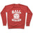 Virgin Teez  Pullover Crewneck Sweatshirt / x-small / Heathered Red BALL BUSTER (VOLLEYBALL) CREWNECK SWEATSHIRT