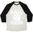 Virgin Teez  Baseball Tee Unisex Tri-Blend Baseball Tee / small / Oatmeal / Black BALL BUSTER (VOLLEYBALL) UNISEX TRI-BLEND BASEBALL TEE