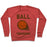 Virgin Teez  Pullover Crewneck Sweatshirt / x-small / Heathered Red BALL CRUSHERS CREWNECK SWEATSHIRT