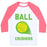 Virgin Teez  Baseball Tee Unisex Classic Baseball Tee / x-small / White/Neon Pink BALL CRUSHERS UNISEX CLASSIC BASEBALL TEE