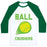 Virgin Teez  Baseball Tee Unisex Classic Baseball Tee / x-small / White/Dark Green BALL CRUSHERS UNISEX CLASSIC BASEBALL TEE