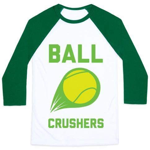 Virgin Teez  Baseball Tee Unisex Classic Baseball Tee / x-small / White/Dark Green BALL CRUSHERS UNISEX CLASSIC BASEBALL TEE