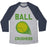Virgin Teez  Baseball Tee Unisex Tri-Blend Baseball Tee / small / Athletic Gray / Navy BALL CRUSHERS UNISEX TRI-BLEND BASEBALL TEE