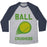 Virgin Teez  Baseball Tee Unisex Tri-Blend Baseball Tee / small / Athletic Gray / Navy BALL CRUSHERS UNISEX TRI-BLEND BASEBALL TEE
