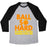 Virgin Teez  Baseball Tee Unisex Tri-Blend Baseball Tee / small / Athletic Gray / Black BALL SO HARD OTHER PLAYERS WANNA FOUL ME UNISEX TRI-BLEND BASEBALL TEE