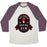 Virgin Teez  Baseball Tee Unisex Tri-Blend Baseball Tee / small / Oatmeal / Maroon BALROG'S BOXING GYM UNISEX TRI-BLEND BASEBALL TEE