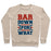 Virgin Teez  Pullover Crewneck Sweatshirt / x-small / Heathered Oatmeal BAR DOWN FOR WHAT CREWNECK SWEATSHIRT