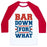 Virgin Teez  Baseball Tee Unisex Classic Baseball Tee / x-small / White/Red BAR DOWN FOR WHAT UNISEX CLASSIC BASEBALL TEE