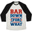 Virgin Teez  Baseball Tee Unisex Tri-Blend Baseball Tee / small / Oatmeal / Black BAR DOWN FOR WHAT UNISEX TRI-BLEND BASEBALL TEE