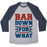 Virgin Teez  Baseball Tee Unisex Tri-Blend Baseball Tee / small / Athletic Gray / Navy BAR DOWN FOR WHAT UNISEX TRI-BLEND BASEBALL TEE