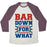 Virgin Teez  Baseball Tee Unisex Tri-Blend Baseball Tee / small / Oatmeal / Maroon BAR DOWN FOR WHAT UNISEX TRI-BLEND BASEBALL TEE