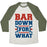 Virgin Teez  Baseball Tee Unisex Tri-Blend Baseball Tee / small / Oatmeal / Moss BAR DOWN FOR WHAT UNISEX TRI-BLEND BASEBALL TEE