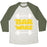 Virgin Teez  Baseball Tee Unisex Tri-Blend Baseball Tee / small / Oatmeal / Moss BAR WARS UNISEX TRI-BLEND BASEBALL TEE