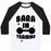 Virgin Teez  Baseball Tee Unisex Classic Baseball Tee / x-small / White/Black BARA IN TRAINING UNISEX CLASSIC BASEBALL TEE