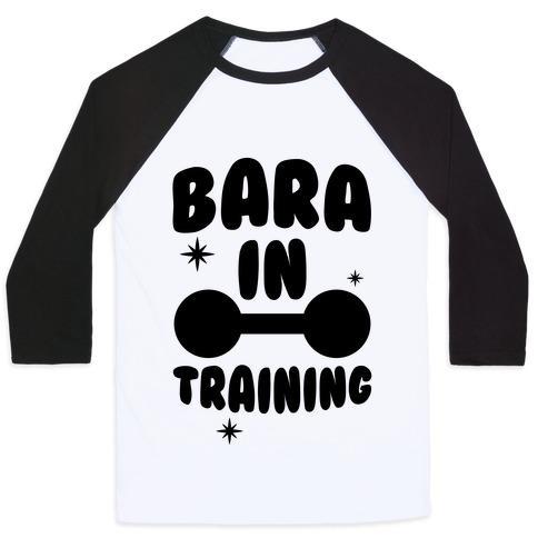 Virgin Teez  Baseball Tee Unisex Classic Baseball Tee / x-small / White/Black BARA IN TRAINING UNISEX CLASSIC BASEBALL TEE