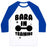 Virgin Teez  Baseball Tee Unisex Classic Baseball Tee / x-small / White/Blue BARA IN TRAINING UNISEX CLASSIC BASEBALL TEE