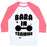 Virgin Teez  Baseball Tee Unisex Classic Baseball Tee / x-small / White/Neon Pink BARA IN TRAINING UNISEX CLASSIC BASEBALL TEE