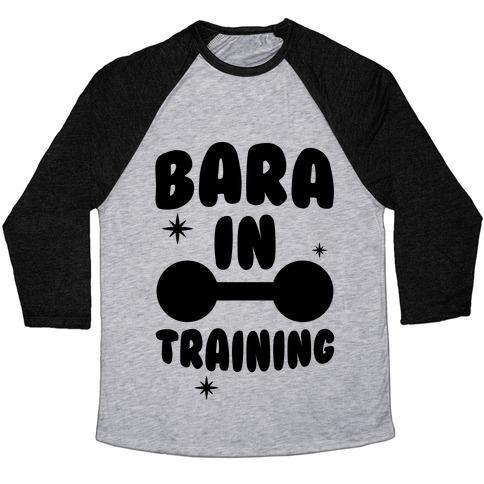 Virgin Teez  Baseball Tee Unisex Tri-Blend Baseball Tee / small / Athletic Gray / Black BARA IN TRAINING UNISEX TRI-BLEND BASEBALL TEE