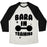Virgin Teez  Baseball Tee Unisex Tri-Blend Baseball Tee / small / Oatmeal / Black BARA IN TRAINING UNISEX TRI-BLEND BASEBALL TEE
