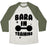 Virgin Teez  Baseball Tee Unisex Tri-Blend Baseball Tee / small / Oatmeal / Moss BARA IN TRAINING UNISEX TRI-BLEND BASEBALL TEE