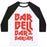 Virgin Teez  Baseball Tee Unisex Classic Baseball Tee / x-small / White/Black BARBELL BARBARIAN UNISEX CLASSIC BASEBALL TEE