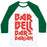 Virgin Teez  Baseball Tee Unisex Classic Baseball Tee / x-small / White/Dark Green BARBELL BARBARIAN UNISEX CLASSIC BASEBALL TEE