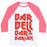 Virgin Teez  Baseball Tee Unisex Classic Baseball Tee / x-small / White/Neon Pink BARBELL BARBARIAN UNISEX CLASSIC BASEBALL TEE