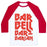 Virgin Teez  Baseball Tee Unisex Classic Baseball Tee / x-small / White/Red BARBELL BARBARIAN UNISEX CLASSIC BASEBALL TEE