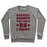 Virgin Teez  Pullover Crewneck Sweatshirt / x-small / Heathered Gray BARBELL SQUATS THE ONLY BS I WANT CREWNECK SWEATSHIRT
