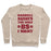Virgin Teez  Pullover Crewneck Sweatshirt / x-small / Heathered Oatmeal BARBELL SQUATS THE ONLY BS I WANT CREWNECK SWEATSHIRT