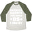 Virgin Teez  Baseball Tee Unisex Tri-Blend Baseball Tee / small / Oatmeal / Moss BARBELL SQUATS THE ONLY BS I WANT UNISEX TRI-BLEND BASEBALL TEE