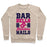 Virgin Teez  Pullover Crewneck Sweatshirt / x-small / Heathered Oatmeal BARBELLS AND FLAWLESS NAILS CREWNECK SWEATSHIRT