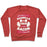 Virgin Teez  Pullover Crewneck Sweatshirt / x-small / Heathered Red BARBELLS THEN BACON CREWNECK SWEATSHIRT