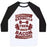 Virgin Teez  Baseball Tee Unisex Classic Baseball Tee / x-small / White/Black BARBELLS THEN BACON UNISEX CLASSIC BASEBALL TEE