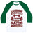 Virgin Teez  Baseball Tee Unisex Classic Baseball Tee / x-small / White/Dark Green BARBELLS THEN BACON UNISEX CLASSIC BASEBALL TEE