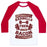 Virgin Teez  Baseball Tee Unisex Classic Baseball Tee / x-small / White/Red BARBELLS THEN BACON UNISEX CLASSIC BASEBALL TEE