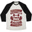 Virgin Teez  Baseball Tee Unisex Tri-Blend Baseball Tee / small / Oatmeal / Black BARBELLS THEN BACON UNISEX TRI-BLEND BASEBALL TEE