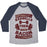 Virgin Teez  Baseball Tee Unisex Tri-Blend Baseball Tee / small / Athletic Gray / Navy BARBELLS THEN BACON UNISEX TRI-BLEND BASEBALL TEE