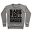 Virgin Teez  Pullover Crewneck Sweatshirt / x-small / Heathered Gray BAREFOOT RUNNING CREWNECK SWEATSHIRT