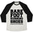 Virgin Teez  Baseball Tee Unisex Tri-Blend Baseball Tee / small / Oatmeal / Black BAREFOOT RUNNING UNISEX TRI-BLEND BASEBALL TEE