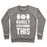 Virgin Teez  Pullover Crewneck Sweatshirt / x-small / Heathered Gray BARELY CRUSHING THIS CREWNECK SWEATSHIRT