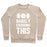 Virgin Teez  Pullover Crewneck Sweatshirt / x-small / Heathered Oatmeal BARELY CRUSHING THIS CREWNECK SWEATSHIRT