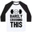 Virgin Teez  Baseball Tee Unisex Classic Baseball Tee / x-small / White/Black BARELY CRUSHING THIS UNISEX CLASSIC BASEBALL TEE