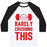 Virgin Teez  Baseball Tee Unisex Classic Baseball Tee / x-small / White/Black BARELY CRUSHING THIS UNISEX CLASSIC BASEBALL TEE