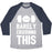 Virgin Teez  Baseball Tee Unisex Tri-Blend Baseball Tee / small / Athletic Gray / Navy BARELY CRUSHING THIS UNISEX TRI-BLEND BASEBALL TEE
