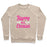Virgin Teez  Pullover Crewneck Sweatshirt / x-small / Heathered Oatmeal BARRE ALL EXCUSES CREWNECK SWEATSHIRT