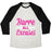 Virgin Teez  Baseball Tee Unisex Tri-Blend Baseball Tee / small / Oatmeal / Black BARRE ALL EXCUSES UNISEX TRI-BLEND BASEBALL TEE
